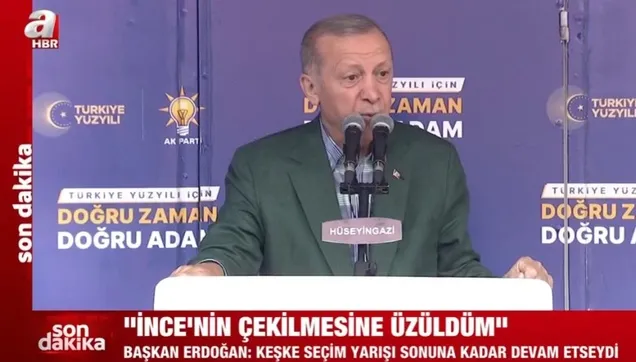 Başkan Erdoğan'dan Muharrem İnce yorumu