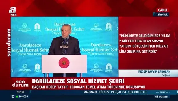 Başkan Erdoğan'dan İBB'ye hizmet tepkisi: Akmayan musluğu tamir ile bu milleti aldatmayın
