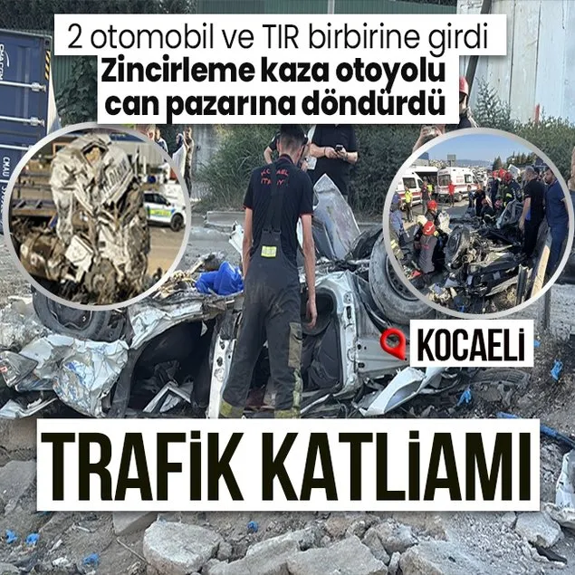 Kocaeli’de trafik katliamı! 5 ölü 1 yaralı