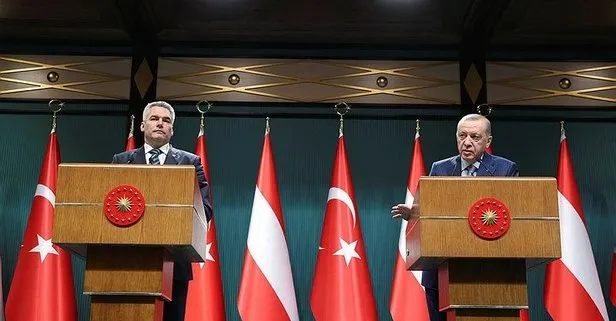 Başkan Erdoğan ve Avusturya Cumhuriyeti Şansölyesi Karl Nehammer’den önemli açıklamalarda bulundu