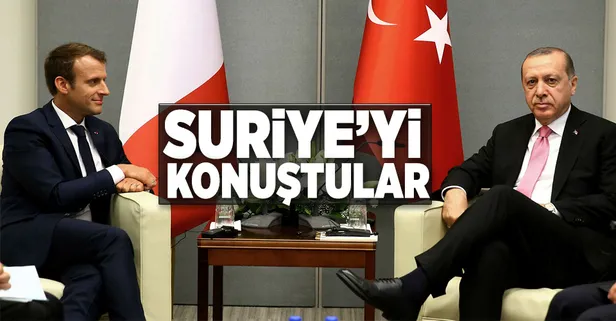 Cumhurbaşkanı Erdoğan Macron'la görüştü