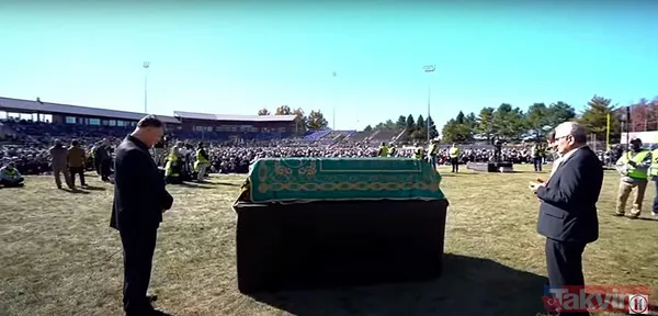 Amerikan uşağı Fetullah Gülen gömüldü! İtiraf geldi: Amerikan kültürüne göre gömdük | Stadyum dolusu haşhaşi... Maskeliler kim çıktı? - 19