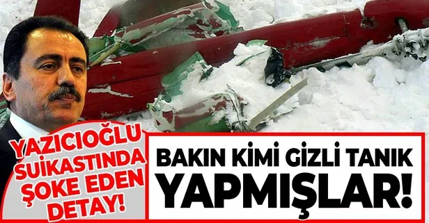 Muhsin Yazıcıoğlu suikastında flaş detay! Bakın kimi gizli tanık yapmışlar!