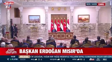 Kahire'de imzalar atıldı!