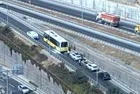 Eyüpsultan'da İETT otobüsü yangını | Yol trafiğe kapatıldı