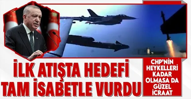 Başkan Erdoğan açıkladı: İlk atışta tam isabet