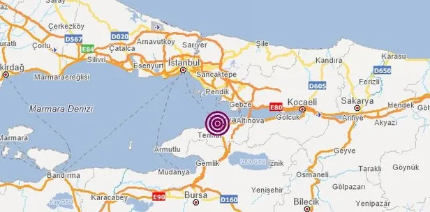 İstanbul ve Yalova'da korkutan deprem! 10 Ekim Kandilli Rasathanesi son depremler listesi-1