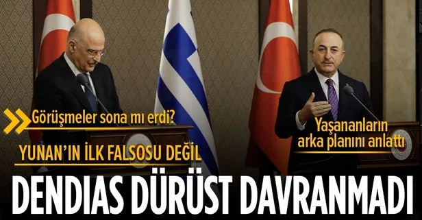 Dışişleri Bakanı Çavuşoğlu Yunan mevkidaşı Dendias’ın provokatif çıkışını değerlendirdi: Dürüst davranmadı