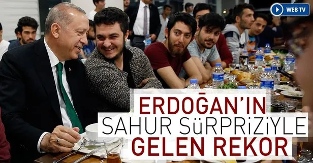 Cumhurbaşkanı Erdoğan’ın gençlerle sahuru izleyici rekoru kırdı