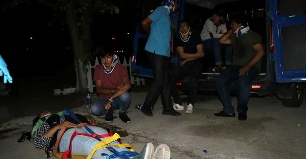 Edirne’de düzensiz göçmenleri taşıyan araç kaza yaptı: 14 yaralı