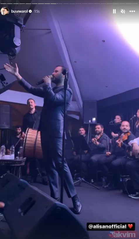 Buse Varol eşi Alişan'ın tahtına göz dikti! Alişan'ın elinden mikrofonu kaptığı gibi kendini sahneye attı sosyal medya ikiye bölündü - 4