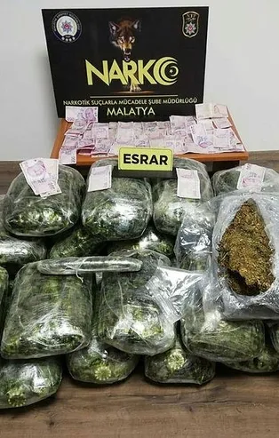 Son dakika: Malatya'da dev uyuşturucu operasyonu! 110 kilo 900 gram esrar ele geçirildi