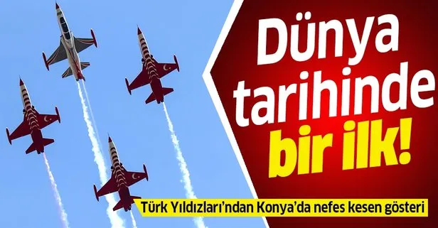 Türk Yıldızları pilotu Binbaşı Mehmet Kemal Koyunluoğlu’ndan dünyada bir ilk!