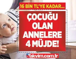 Hesaplara 16.105 TL'ye kadar para yatırıldı! Henüz almayanlar posta yolu ile başvuru yapsın! 1,2,3, çocuklu annelere 4 müjde!