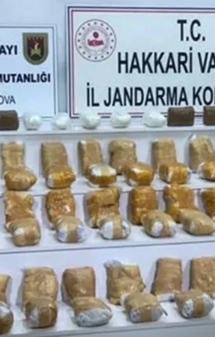 MSB: 185,7 kilo uyuşturucu ele geçirildi