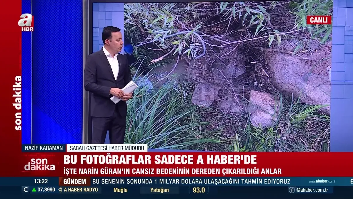 Narin Güran'ın cansız bedeninin çıkarılma anı ilk kez A Haber'de