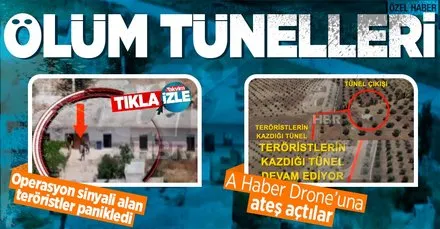 A Haber Drone’u Tel Rıfat’ta teröristleri görüntüledi!