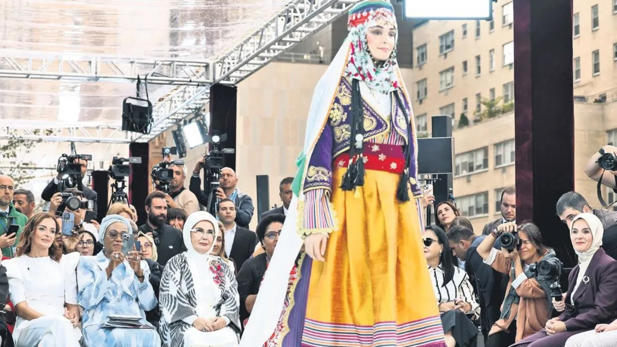 Emine Erdoğan, New York'ta geleneksel köklü Türk çeyiz geleneğini dünyaya tanıttı