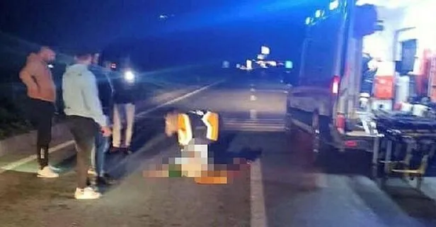 Aydın’da yolun karşısına geçen kadına kamyon çarptı: Feci kaza kamerada