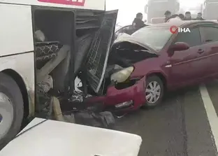 Sivas’ta zincirleme kaza: Yaralılar var!