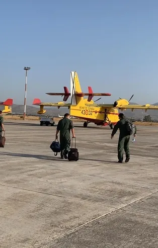 İspanya'dan gelen 2 yangın söndürme uçağı Muğla'da