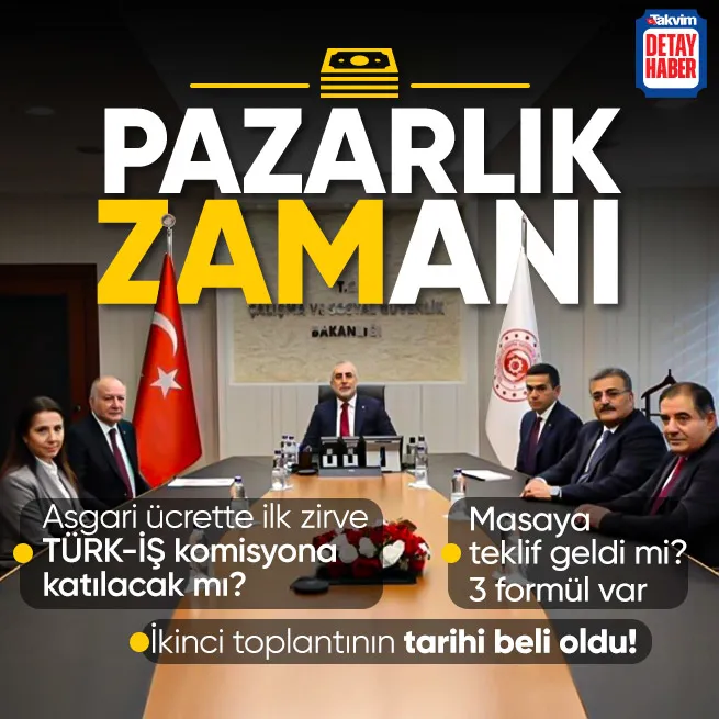 Asgari ücrette ilk komisyon toplantısı sona erdi! İkinci zirvenin tarihi belli oldu