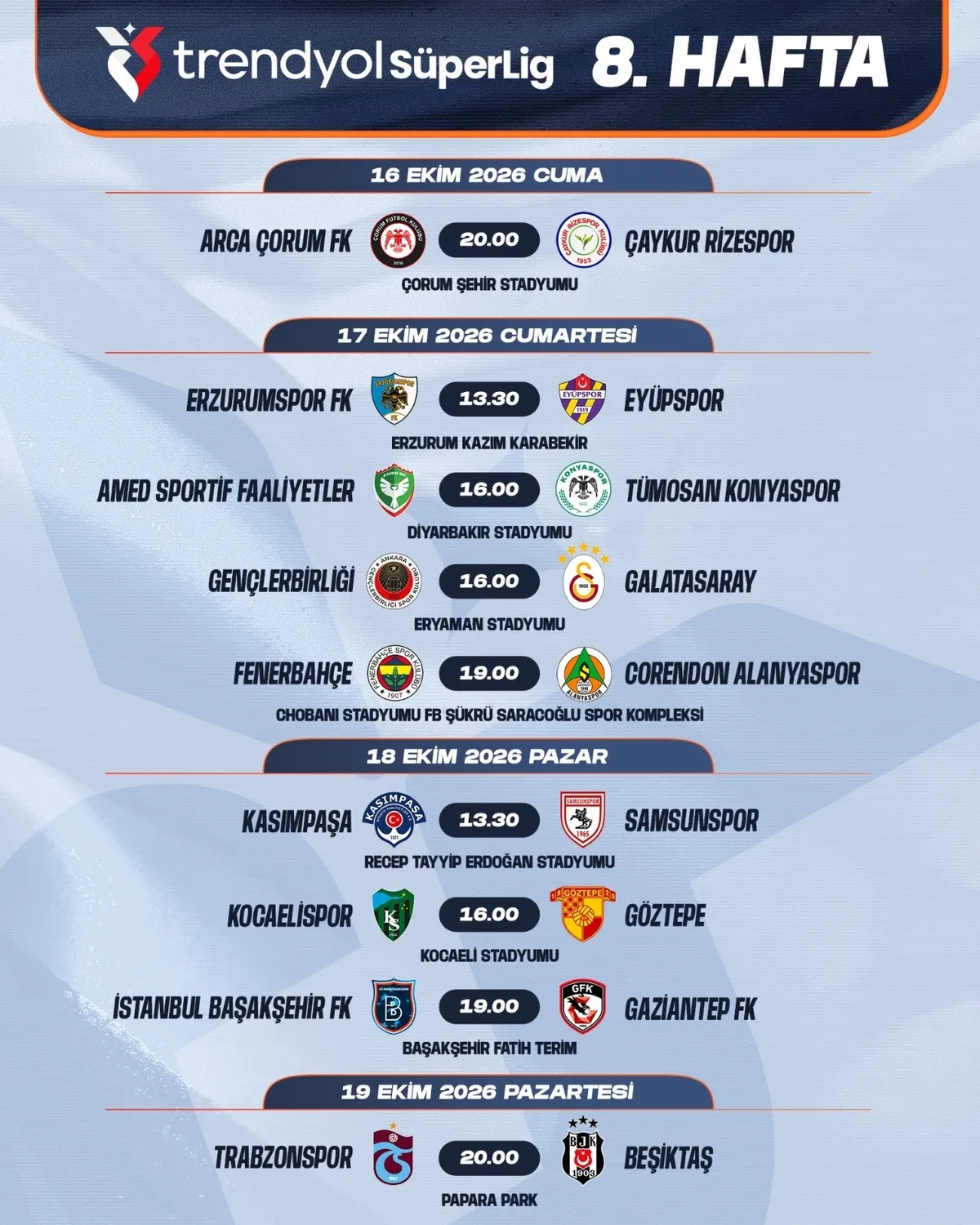 Galatasaray-Fenerbahçe derbisinin tarihi belli oldu: 26 Ekim'de oynanacak-5