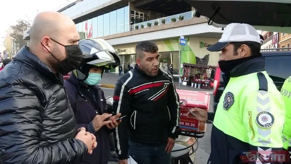Taksim Meydanı’nda yaya yoluna giren kuryelere ceza yağdı - 3