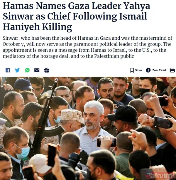 İsrail ve Batı’da manşet manşet Yahya Sinwar paniği! Hamas ‘Kassam Tugaylarını lağvederiz’ demişti: Haniye suikastından sonra yeni dönem - 15