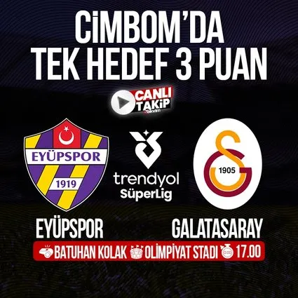 Eyüpspor - Galatasaray | CANLI