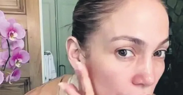 Makyaj gitti gerçek göründü! Jennifer Lopez’in makyajsız halini gören hayranları sosyal medyayı salladı