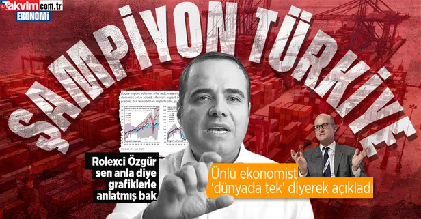 Kendini ekonomist sanan Özgür Demirtaş gibilerini kudurtacak açıklama! Ünlü ekonomist Robin Brooks: Dünyada tek ihracat şampiyonu var, Türkiye!
