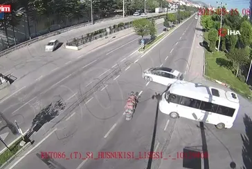 Kütahya’da peş peşe 3 kaza kamerada