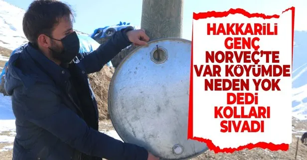 Hakkarili genç Norveç’ten ilham aldı