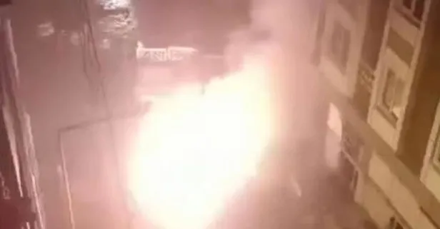 Son dakika: İstanbul'da korkunç an! Elektrik kabloları bomba gibi patladı!