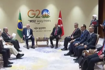 Başkan Erdoğan Brezilya Devlet Başkanı Luiz Inacio Lula da Silva ile görüştü! Filistin mesajı