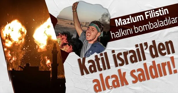 Son dakika: Terörist İsrail’in mazlum Filistin halkına saldırısı sürüyor! İsrail savaş uçakları Gazze’yi vurdu