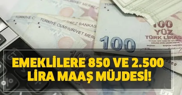 SGK ve Bağkur emeklilerine 850 ve 2.500 lira maaş müjdesi! Bankalar emekli maaşı promosyon ücretleri için yarışa girdi!
