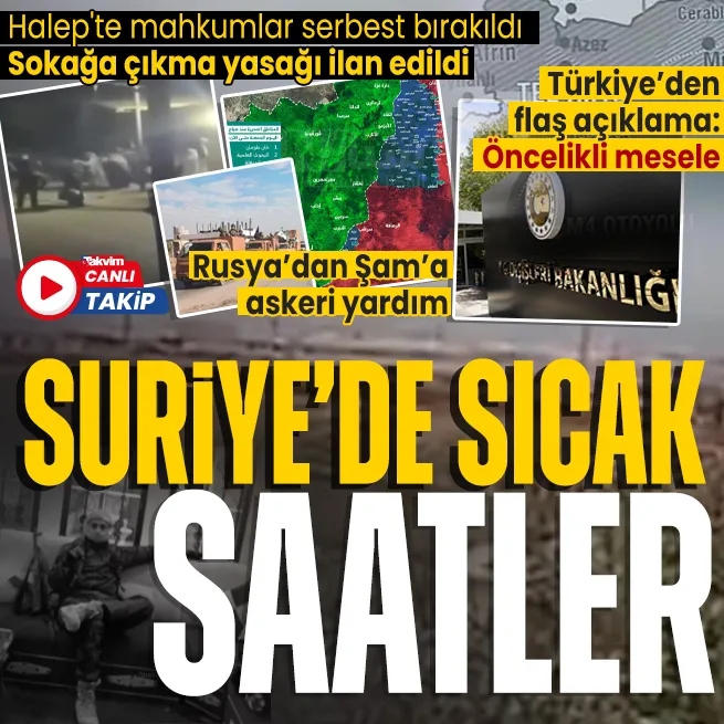 Suriyede muhalifler Esad rejimi ve İran milislerini vuruyor! Muhalifler Halep merkezine girdi | Türkiyeden flaş açıklama: Öncelikli mesele
