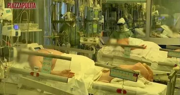 Ajanslar görüntüleri servis etti, dünyayı şoke etti! Koronavirüslü hastalar yüzüstü yatırılıp...