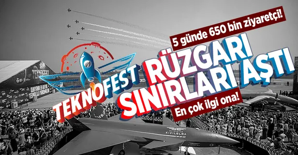 TEKNOFEST'e vatandaş resmen akın etti! Başkan Erdoğan'ın imzaladığı Kızılelma ve Hürjet'e büyük ilgi!