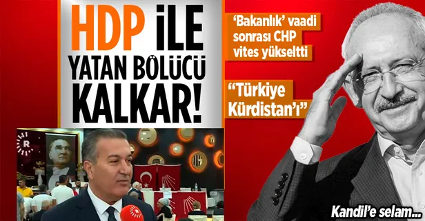 HDPKK'ya 'Bakanlık' vaadi sonrası CHP vites yükseltti! Aleni bölücülük: "Türkiye Kürdistanı"