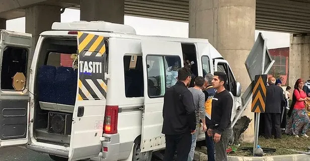 Öğrenci servisi ile otomobil çarpıştı: Çok sayıda yaralı var