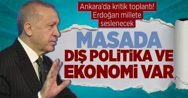Kabine yarın Başkan Erdoğan liderliğinde ekonomi ve dış politika gündemiyle toplanıyor