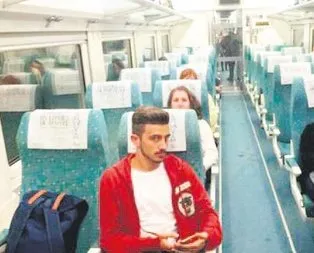 Mesaisi bitti treni terk etti