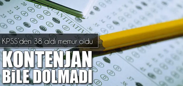KPSS’den 38 aldı memur oldu