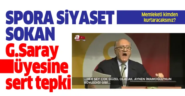 Sporu siyasete alet eden Galatasaray Divan Kurulu Üyesi Hayri Kozak'a tepki çığ gibi