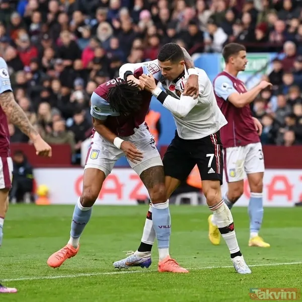 Manchester United'in yıldızı Cristiano Ronaldo çileden çıktı! Aston Villa'nın dev stoperi Mings'i yere serdi - 10