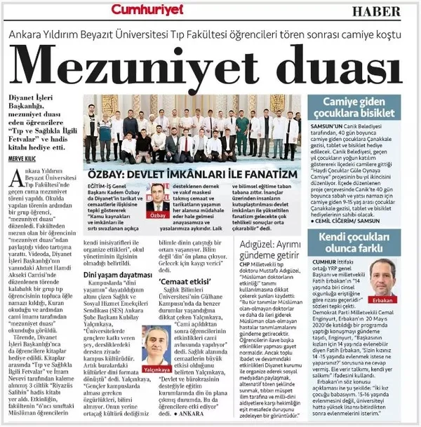 Cumhuriyet gazetesi yeni algı operasyonlarında! Tıp fakültesi öğrencilerinin camideki etkinliği rahatsız etti-5