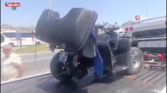 Manavgat'ta ATV kazası: İki animatör can verdi!